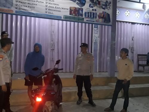 Cegah Gangguan Kamtibmas, Polsek Sumber Jaya Gelar Patroli Hunting dan Sambangi Objek Vital