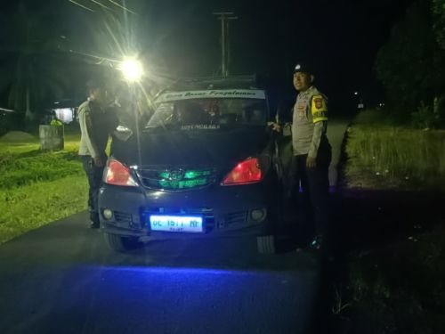 Jaga Kamtibmas Malam Hari, Polsek Bandar Negeri Suoh Gelar Patroli KRYD dan Dialogis