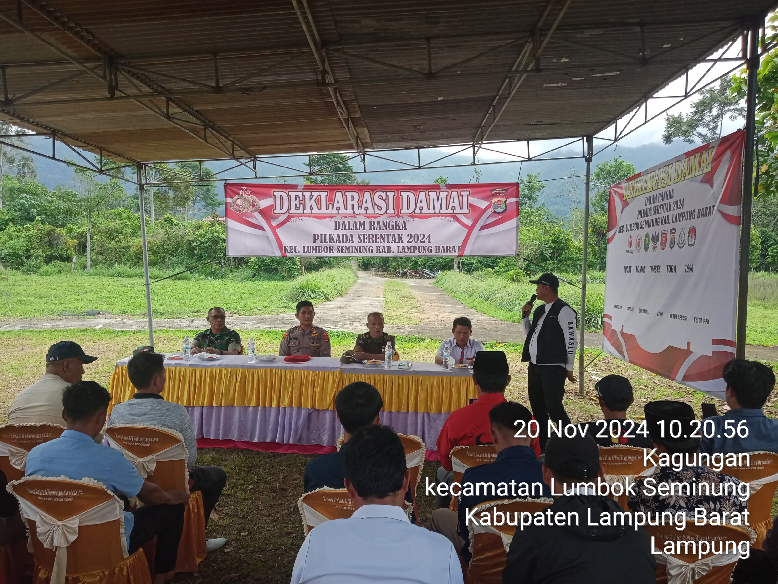 Polsek Balik Bukit Gelar Deklarasi Damai Tingkat Kecamatan dalam Rangka Pilkada Serentak 2024