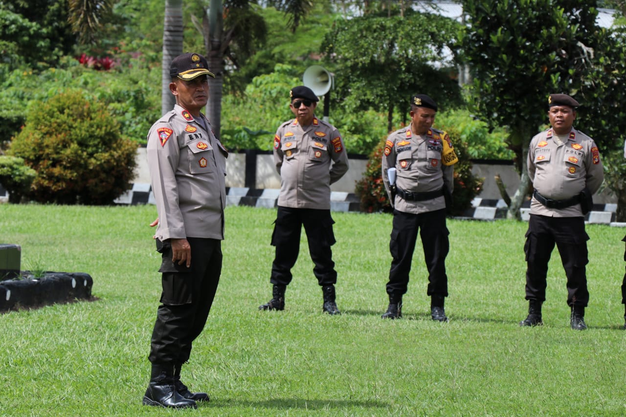 Polres Lampung Barat Gelar Latihan Dalmas Jelang Pilkada 2024